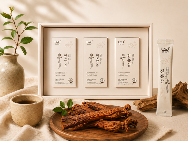정성을담다 하루한포 짜먹는 6년근 홍삼스틱 직장인 피로회복, 30개, 10ml