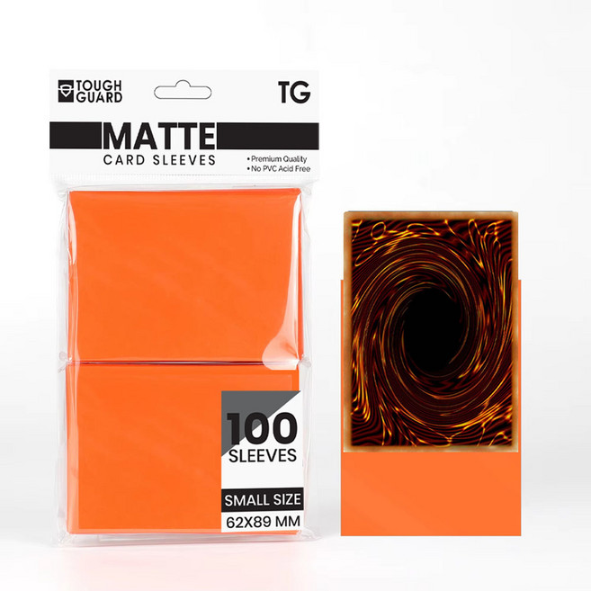 터프가드 TOUGH GUARD 유희왕 뱅가드 카드 TG프로텍터 62x89mm 1중 100매, 오렌지, 1개