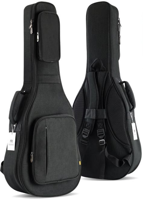 이스턴 통기타 긱백 프리미엄 기타 케이스 28mm 초강력 보호 생활 방수 S자형 스트랩, 1개