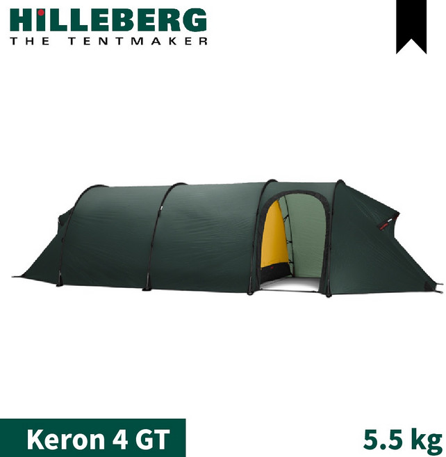 HILLEBERG Keron 4 GT 頂級四人帳篷 綠色 5.5kg, OS