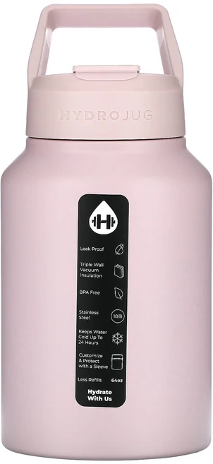 HydroJug 스테인리스강 저그 핑크 샌드 64oz, 1개 - 쿠팡