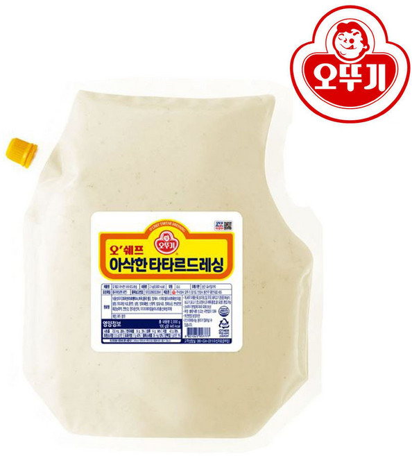 오뚜기 오쉐프 타타르드레싱 2kg, 1개