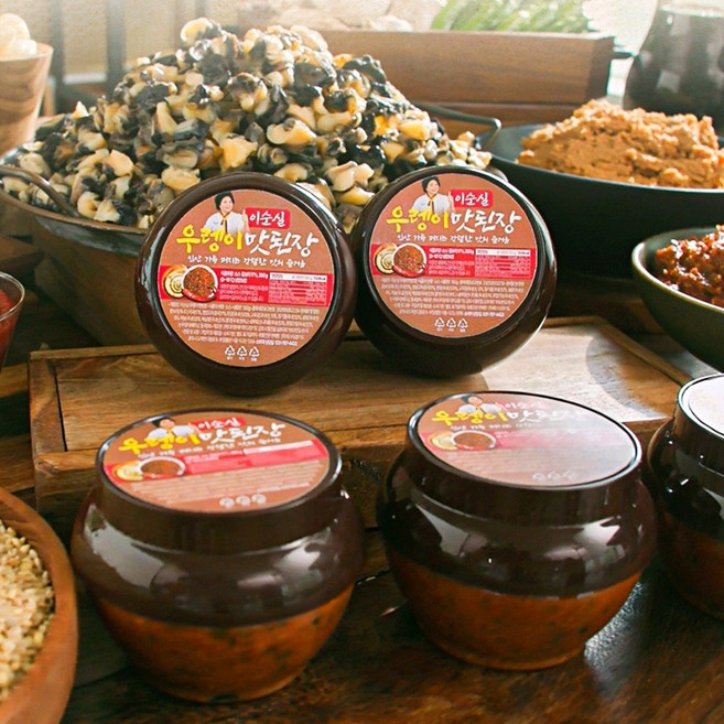 [감질맛] 이순실 우렝이 맛된장 우령된장 찰보리 우령이 만능 된장, 5개, 300g