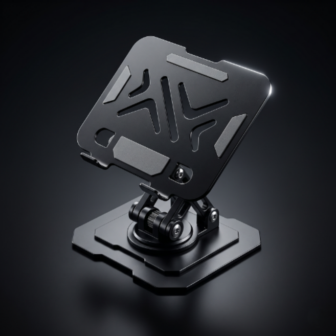 아메니아 각도조절 360회전 태블릿 거치대, 1개, 블랙