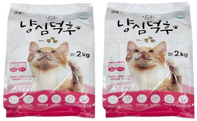 (메카몰) 냥심덕후 고단백 고양이사료, 2kg, 2개, 닭
