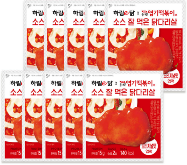 하림X동대문엽기떡볶이 소스 잘 먹은 닭다리살 오리지널, 1개, 1000g