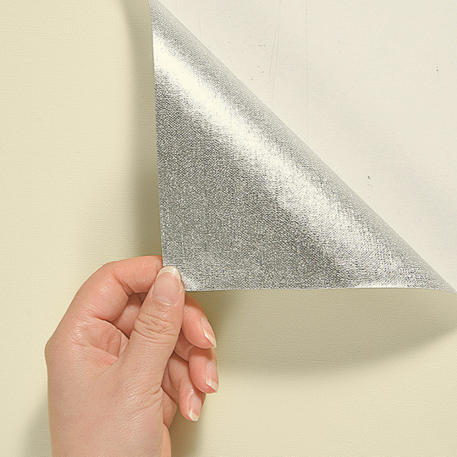 쿠리어리 풀없이 붙이는 벽지 풀바른 접착식 셀프 시트지, 아이보리