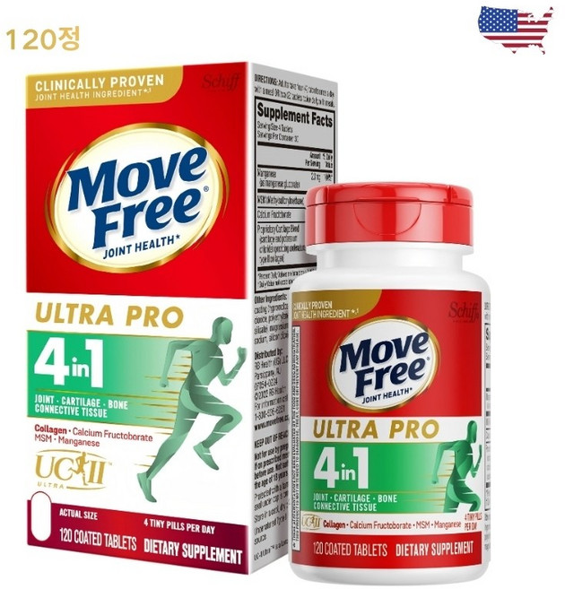 무브프리 울트라 프로 코팅된 타블렛, 1개, 120정