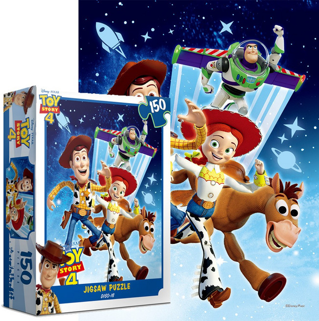 퍼즐샵 150P 퍼즐 모음선택 디즈니 캐릭터 미니언즈 토이 미키 액자 학교 DIY, 3 16 토이스토리4, 1개
