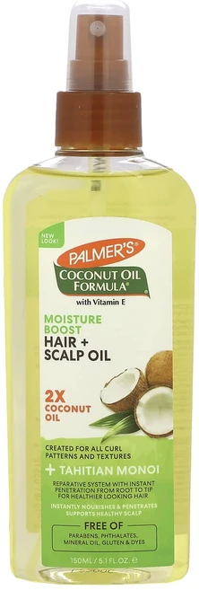 Palmer's 비타민E 함유 코코넛오일 포뮬라 모이스처 부스트 모발 및 두피 오일 함유 150ml(5.1fl oz), Palmers비타민E함유코코넛오일포뮬라모이스처부스트모발, 1개, 150ml - 쿠팡