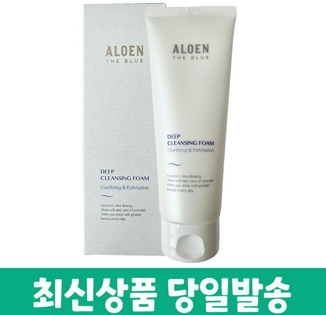 유니베라 알로엔 더블루 딥 클렌징 폼+화장품 샘플증정, 1개, 150ml