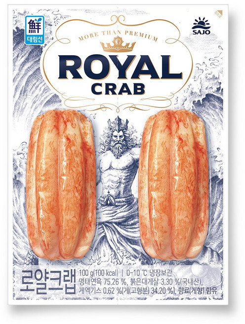 대림선 로얄크랩, 6개, 100g