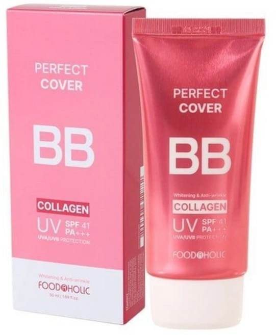 푸드어홀릭 퍼펙트 커버 콜라겐 비비크림 BB크림 50ml, 푸드어홀릭 퍼펙트 커버 콜라겐 비비크림 BB크림 50m, 1개 - 쿠팡