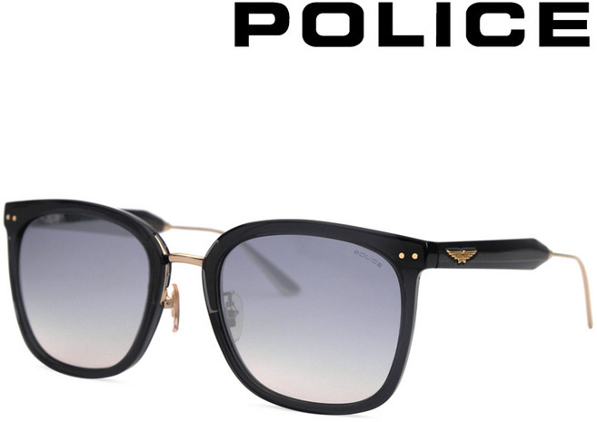 폴리스 SPL 857G 6F7X 스퀘어 오버사이즈 콤비 뿔테 미러렌즈 명품선글라스