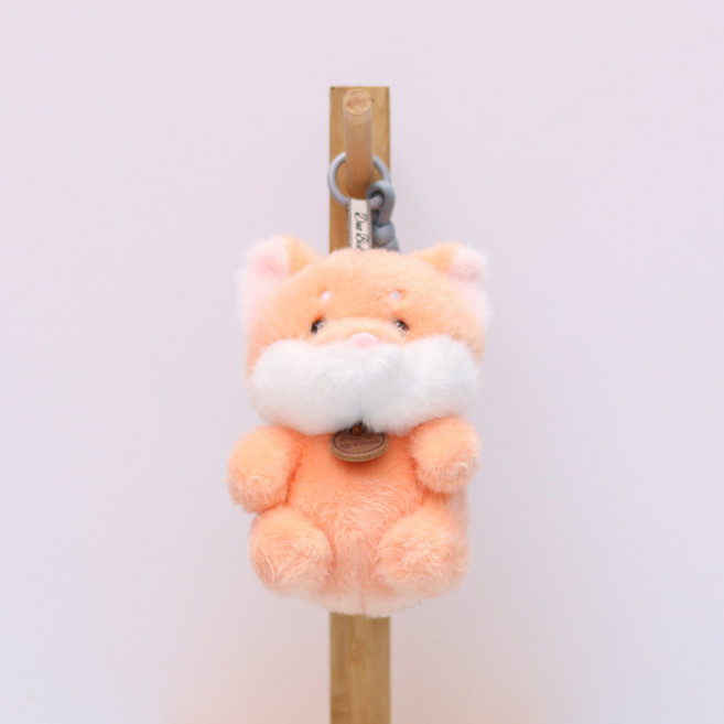 恐龍毛絨玩偶掛件, 狐狸, 1個, 12cm