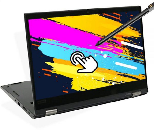 2in1 노트북 터치스크린 교육용 포토샵 영상편집 레노버 씽크패드 L13 요가 13.3인치 FHD IPS 컴퓨터 인텔 코어 i5-10310U 16GB DDR4 RAM 512, 16GB+256GB SSD