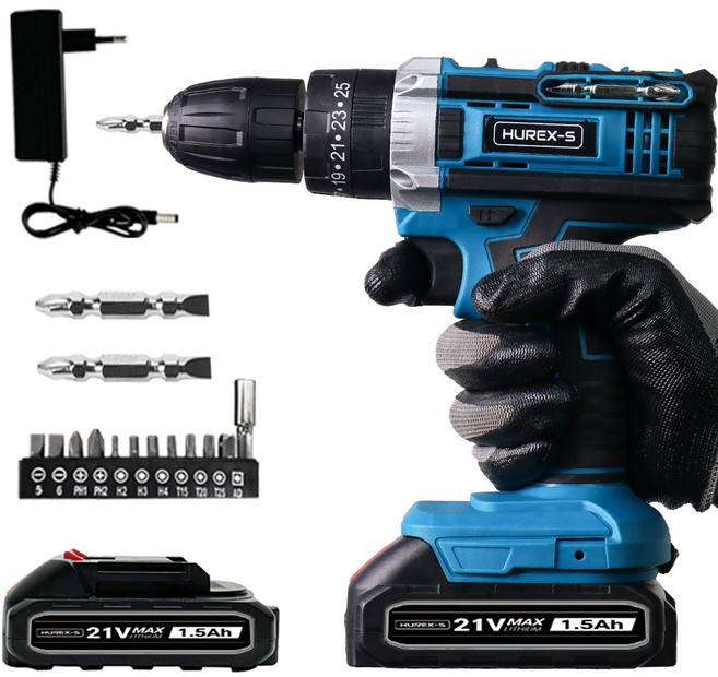 휴렉스S 블라스트원 가정용 전동 드릴 무선 드라이버 배터리 세트, 1개