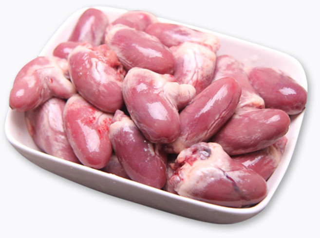 더펫코리아 원료육 오리염통 1kg 내장 애견간식, 1개, 오리고기