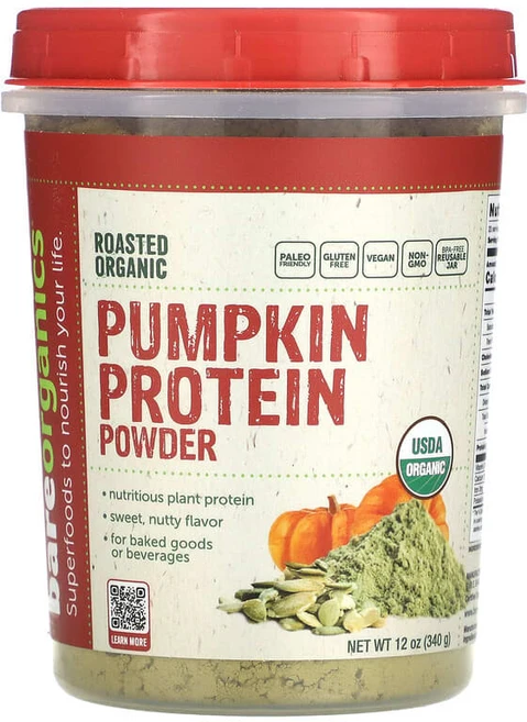 베어오가닉스 BareOrganics 볶은 유기농 호박 프로틴 파우더 340g12oz123547원산지:기타, BareOrganics, 볶은 유기농 호박 프로틴 파우 - 쿠팡