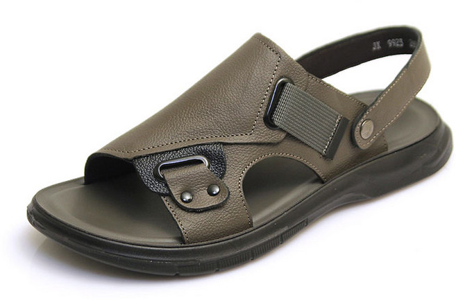 모피어스 쿠션좋고 발편한 소가죽 캐주얼 슬리퍼 샌들 MP9923