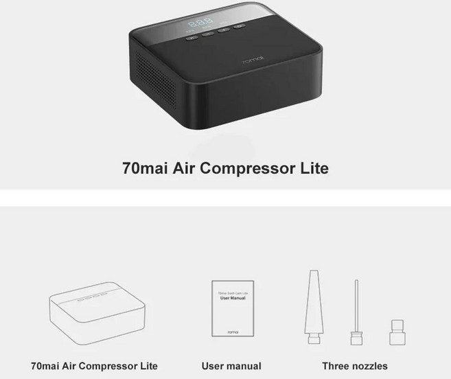 자동차 공기 압축기 라이트 전기 펌프 미니 타이어공기 주입기자동 타이어 데이터 색상, 1개