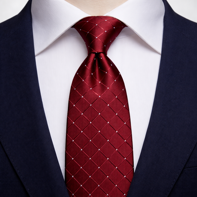 타이매거진 체크 솔리드 혼주용 고급 자동 남자 지퍼 넥타이 2color