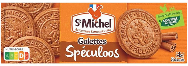 St Michel Speculoos Patties Cinnamon 생미셸 시나몬 스페큘루스 쿠키, 12개, 130g