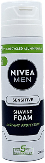 니베아 맨 센서티브 쉐이빙 폼, 200ml, 1개