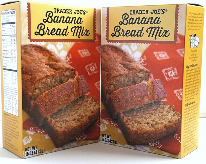 Trader Joe's - 바나나 브레드 믹스 - 순중량 425g(15온스) - 박스 2개, 425g