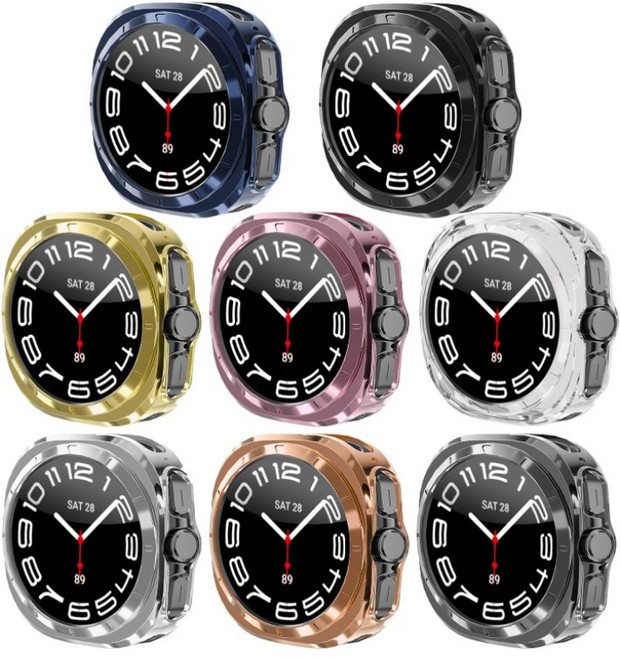 갤럭시워치 울트라 TPU 풀커버 실리콘케이스 47MM SM-L705, 핑크, 1개
