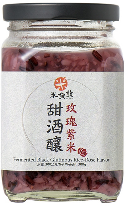 米發發 玫瑰紫米甜酒釀, 300g, 1個
