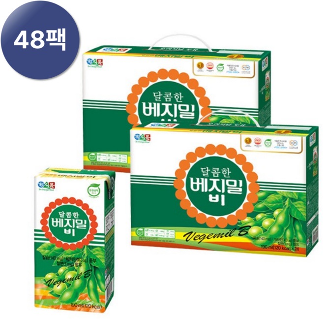 베지밀팩B190mlx24입X2ea, 190ml, 48개