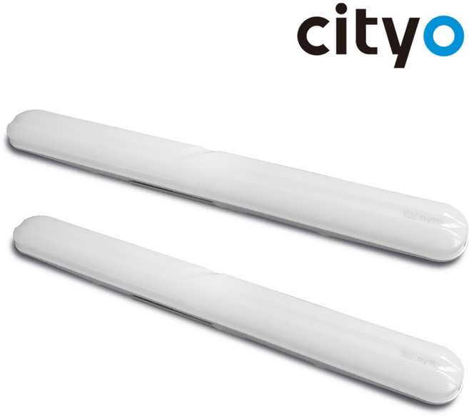 씨티오 LED 돌핀 일자등 30W 방등 형광등 플리커프리, 2개, 주광색