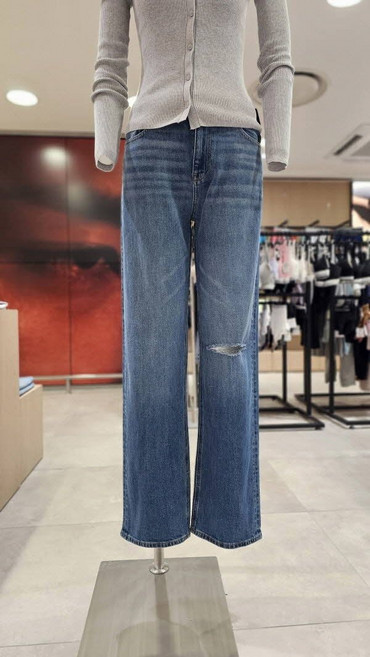 [백화점 정품] 캘빈클라인 진 여성 시그니처 90s 스트레이트 데님 청바지(47B907G-W98)