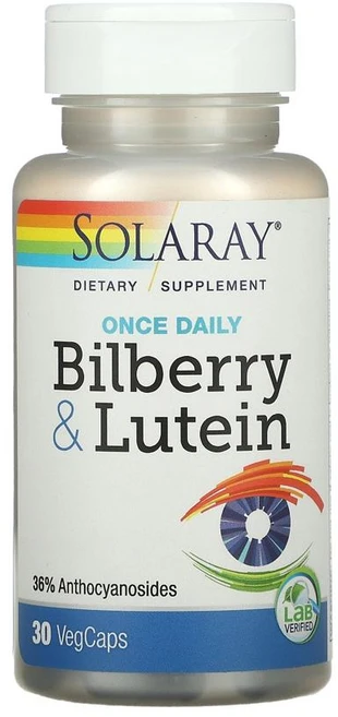 솔라레이 빌베리 루테인 원스 데일리 캡슐 30정, 1개 - 쿠팡