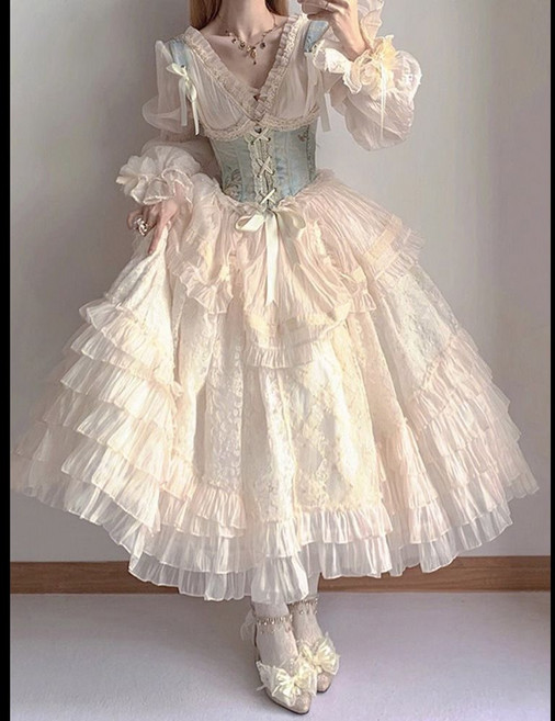 로판드레스 중세 의상 중세시대 컨셉 로코코 로판 무대 복고풍 중세시대옷