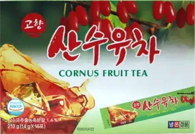 윤하우스 고향 산수유차 15스틱, 14mg, 15개입, 1개