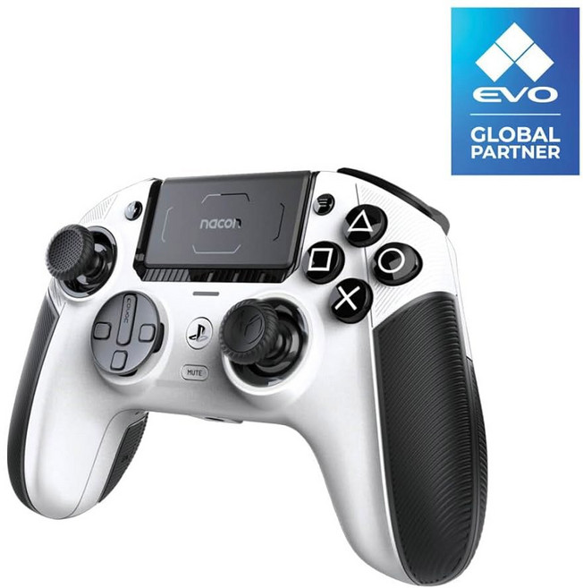NACON Revolution 5 Pro 플레이스테이션 무선 게이밍 컨트롤러 공식 라이선스 PS5 / PS4 PC용, Black & White, Black & White