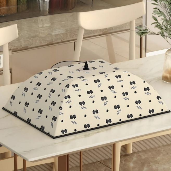 살림소담 접이식 원터치 밥상보 보온 밥상덮개, 1개