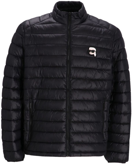 칼 라거펠트 퀼팅 로고 재킷