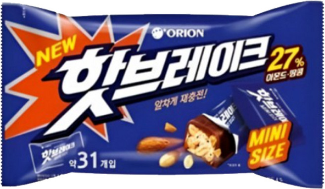 오리온 핫브레이크 오리지널 미니, 416g, 4개