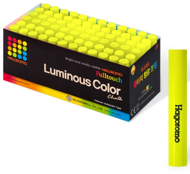 [하고로모] 탄산분필(72입형광노랑), [2305100]옵션없음, 상세페이지 참조