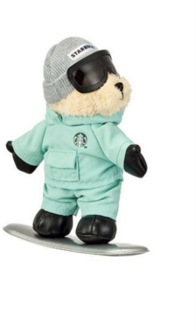 스타벅스 스노우보드 키체인