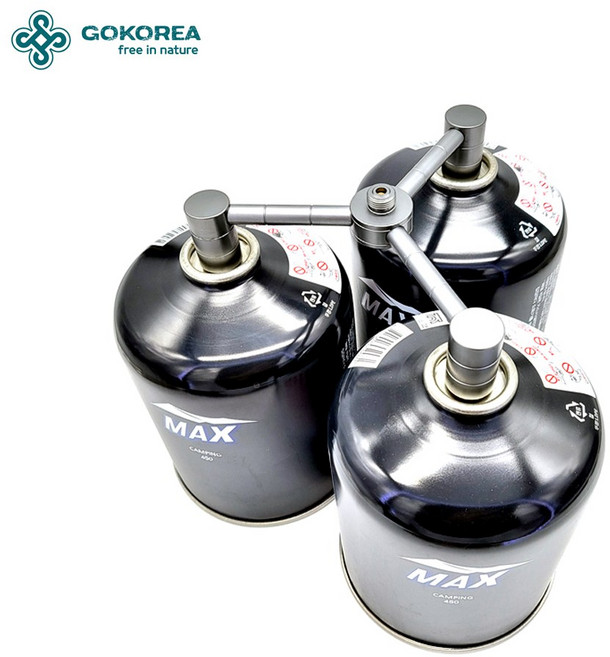 이소가스 스테이션 3구 버너 가스 연장호스 이와타니팬히터 파세코 부탄가스 히터 어댑터, 1개, 이소 3구 스테이션