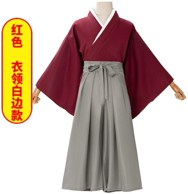 남성 기모노 일본 의상 바람의 검심 켄신 유카타 가디건 전통 코스프레