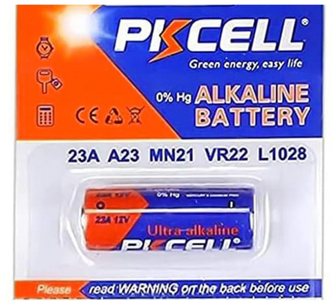 PKCELL 알카라인 건전지 23A 12V 카드포장, 1개입, 1개