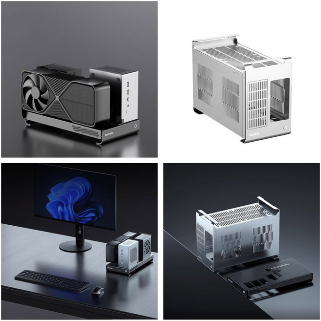 TOPFEEL G1 / G1 PRO 그래픽카드 eGPU 독 Oculink지원 알루미늄재질, G1 실버