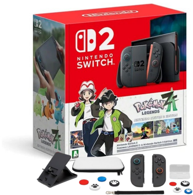 [국내정발] 닌텐도 스위치2 포켓몬 레전드 ZA 에디션 세트, 스위치2 ZA 포켓몬+액세사리 풀패키지