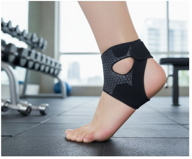 코어핏 통기성 좋은 편한 발목 보호대 지지대, 1개