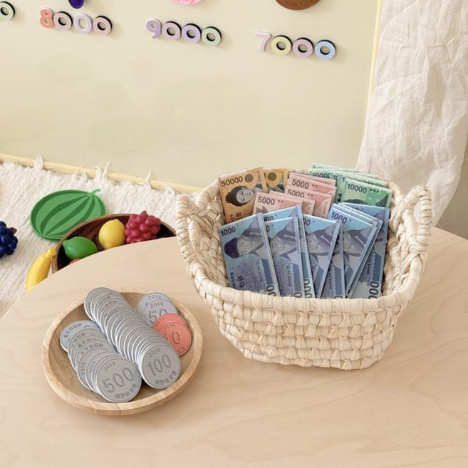 맘스보드 맘스 화폐놀이 / 유아 자석 시장놀이 은행놀이 완구, 플레이하우스_화폐